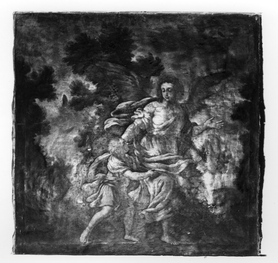 Tobia e l'Angelo (dipinto, opera isolata) - produzione umbra (sec. XVIII)