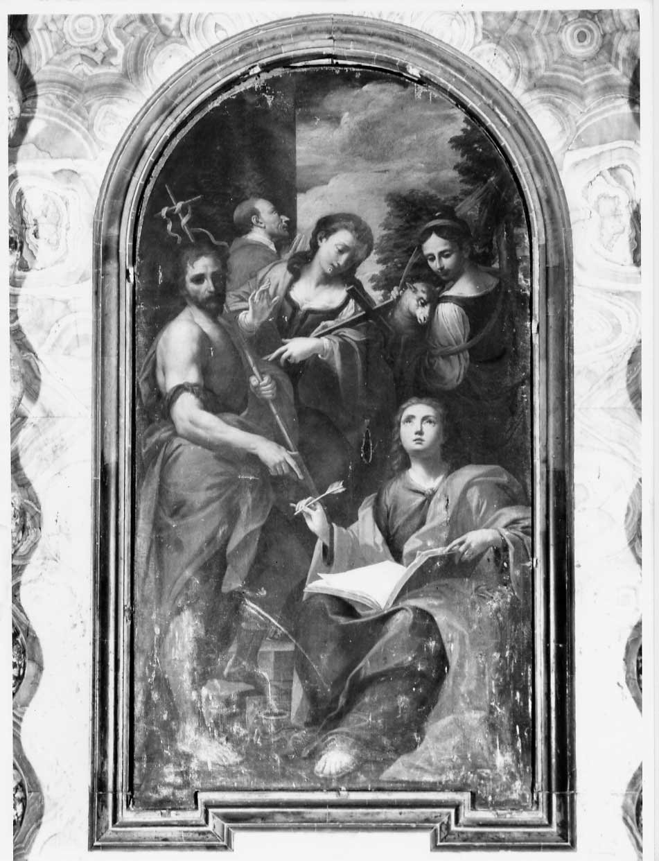 Sacra Conversazione (pala d'altare, complesso decorativo) di Muratori Domenico Maria (attribuito) (sec. XVIII)