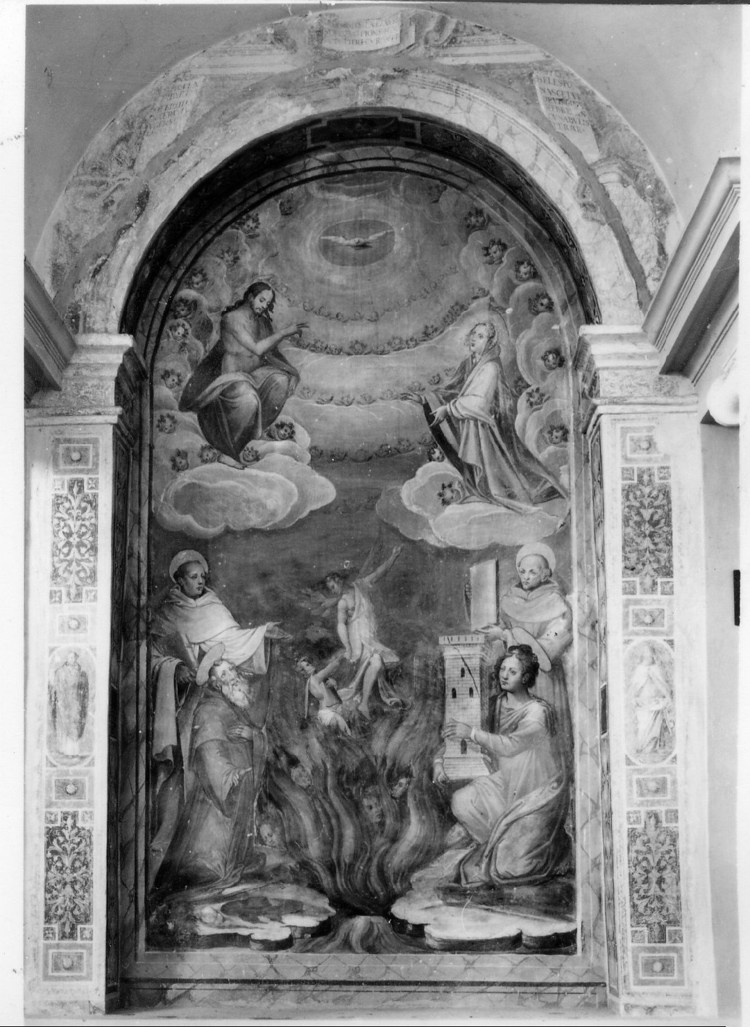 Madonna con Bambino in gloria (dipinto, opera isolata) - ambito umbro (inizio sec. XVII)