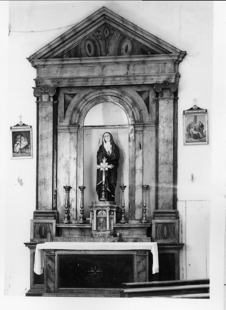 altare, coppia - manifattura umbra (prima metà sec. XIX)