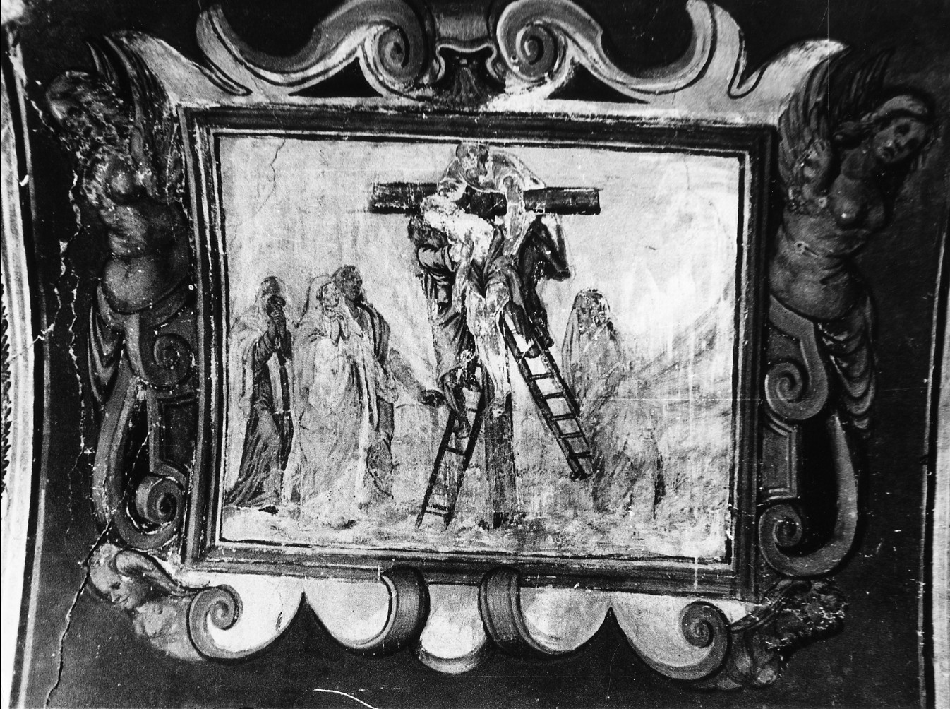 deposizione di Cristo dalla croce (dipinto, opera isolata) - ambito umbro (secc. XVI/ XVII)