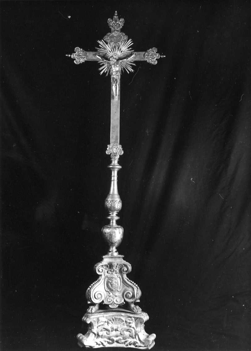 croce d'altare, opera isolata - bottega italiana (sec. XVII)