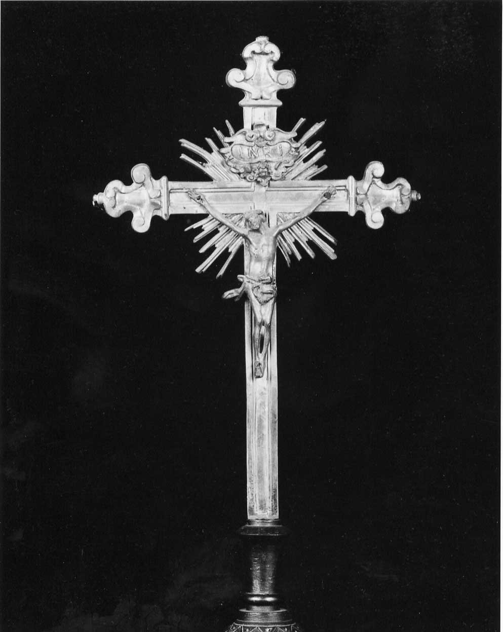 croce d'altare, opera isolata - bottega italiana (sec. XVII)