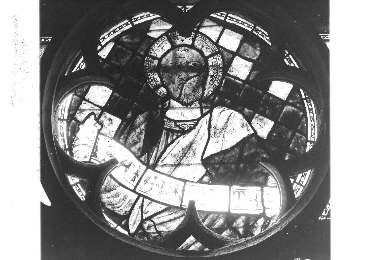 Isaia (vetrata, opera isolata) di Fra' Giovanni Leonardelli (attribuito) (sec. XIV)