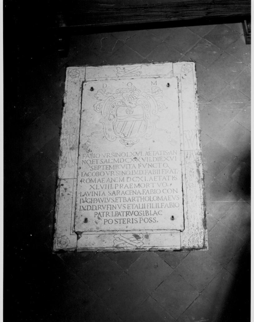 lapide tombale - bottega Italia centrale (sec. XVII)