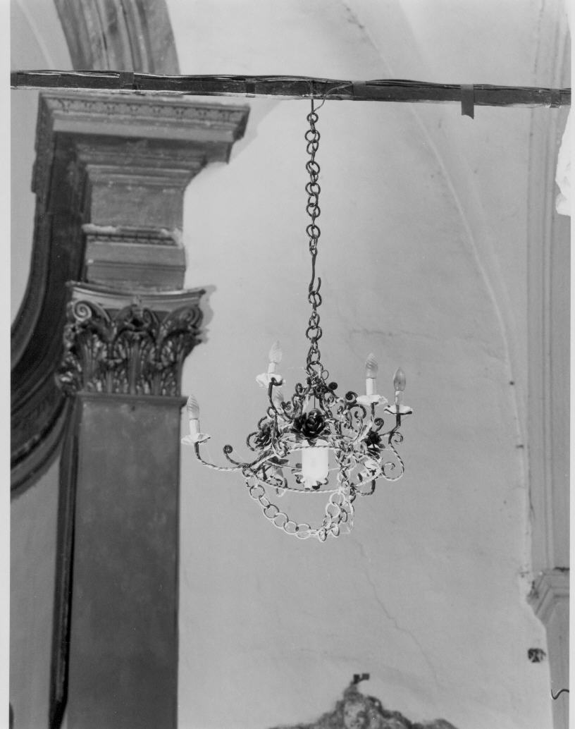 lampadario da chiesa, serie - bottega umbra (sec. XX)