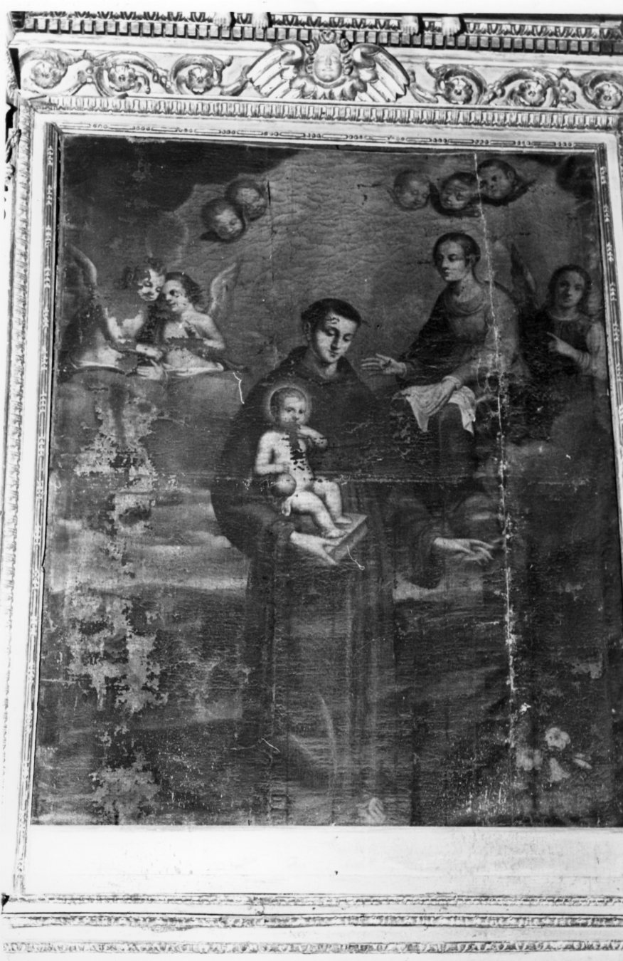 Madonna con Bambino e Sant'Antonio (dipinto, opera isolata) - bottega umbra (sec. XVIII)