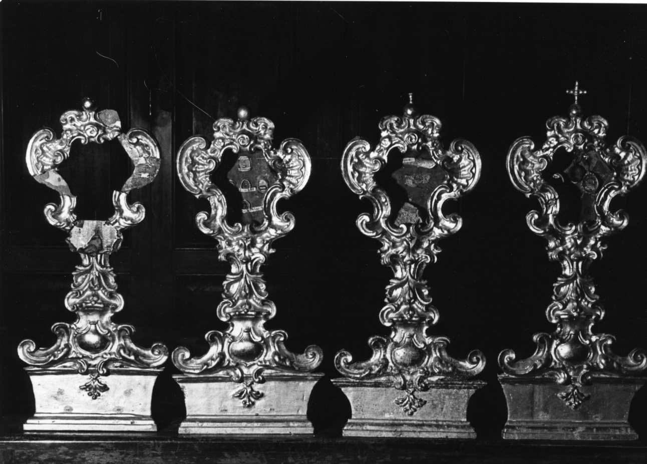 reliquiario - a tabella, serie - produzione romana (sec. XVIII)