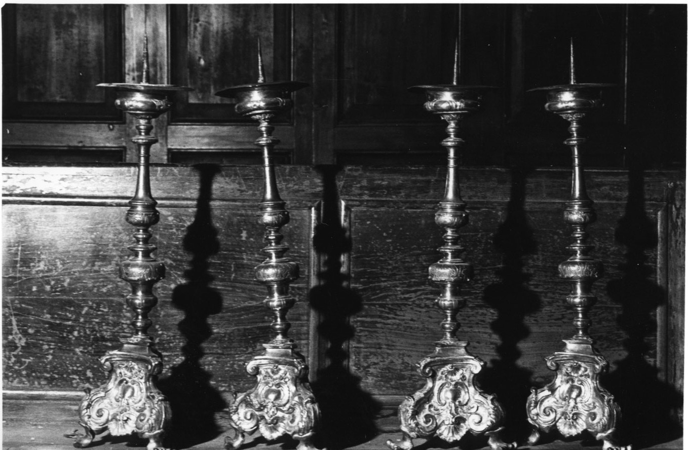 candeliere, serie - produzione romana (sec. XVIII)