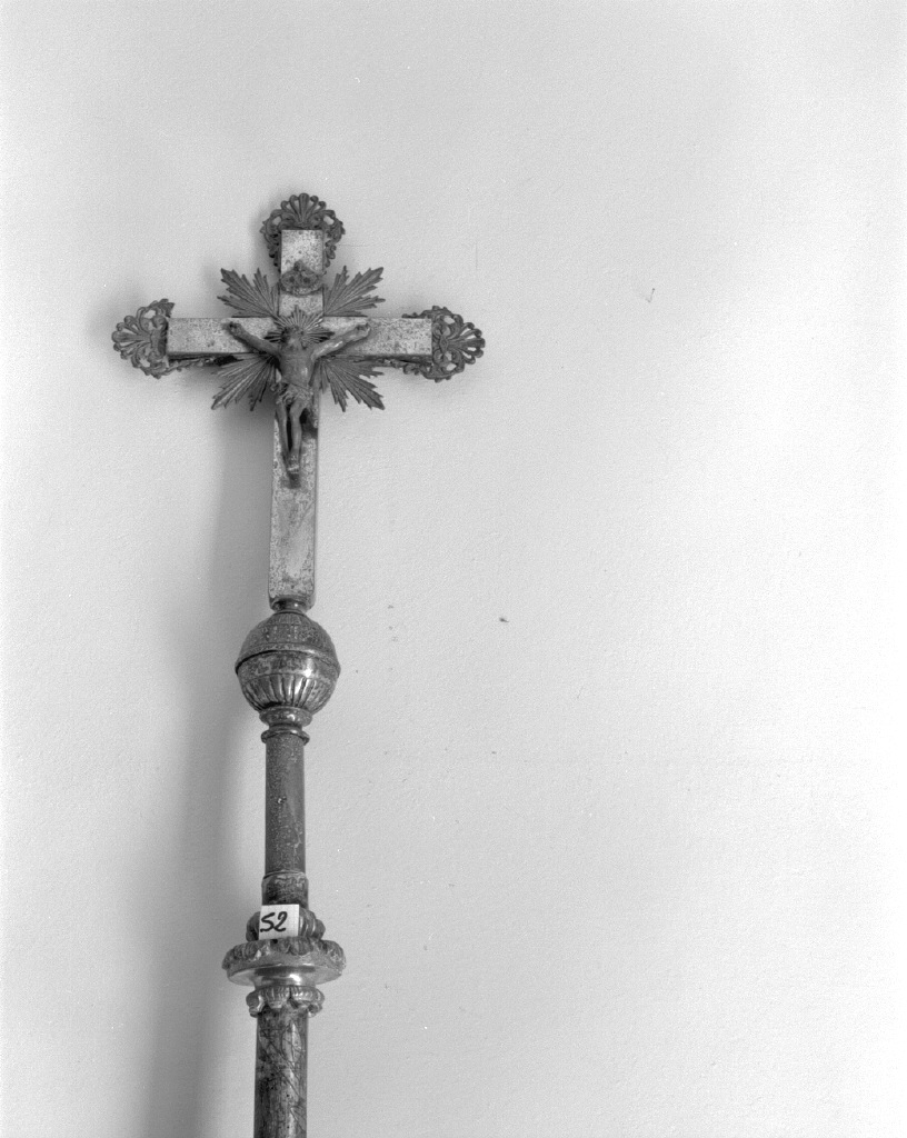 croce processionale - bottega veneta (seconda metà sec. XVIII, sec. XIX)