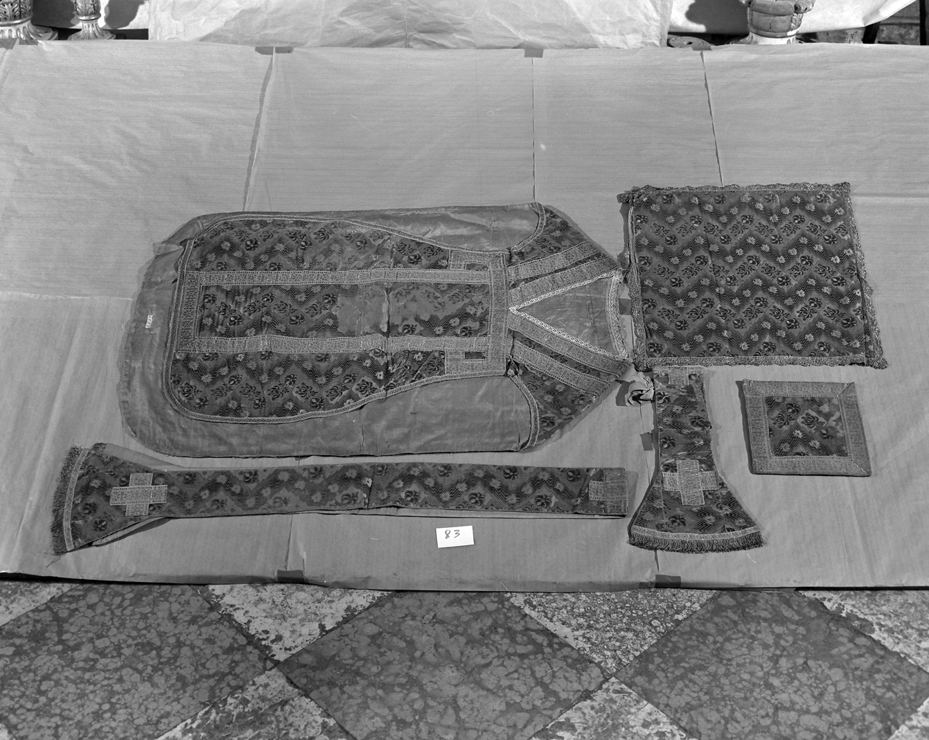 paramento liturgico, insieme - manifattura italiana (terzo quarto sec. XVIII)