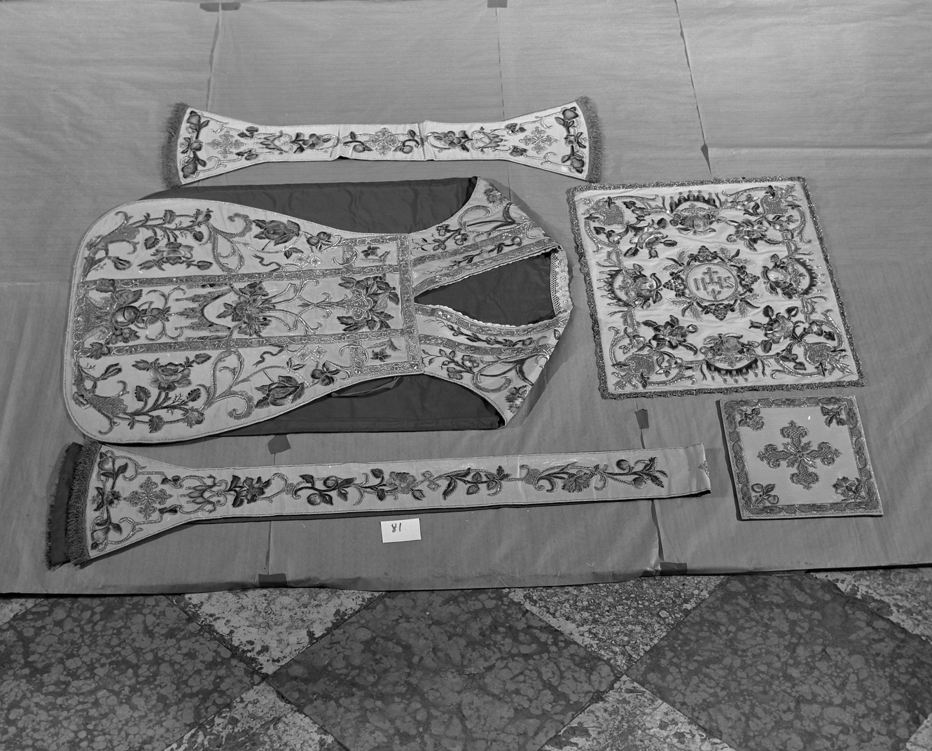 paramento liturgico, insieme - manifattura italiana (seconda metà sec. XVIII)