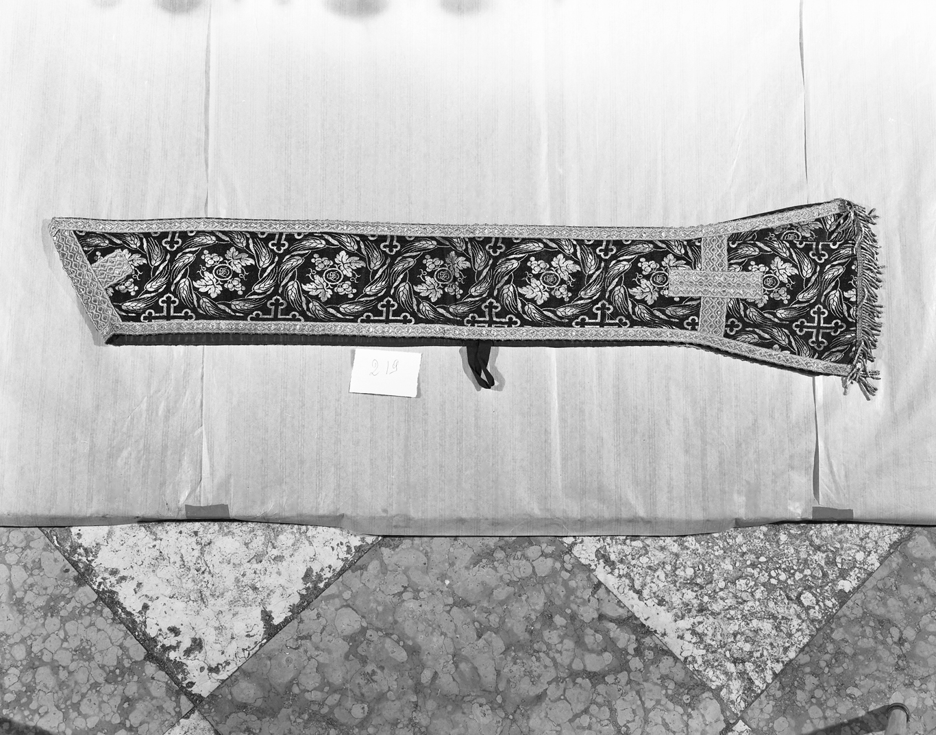 stola - manifattura italiana (fine/inizio secc. XIX/ XX)