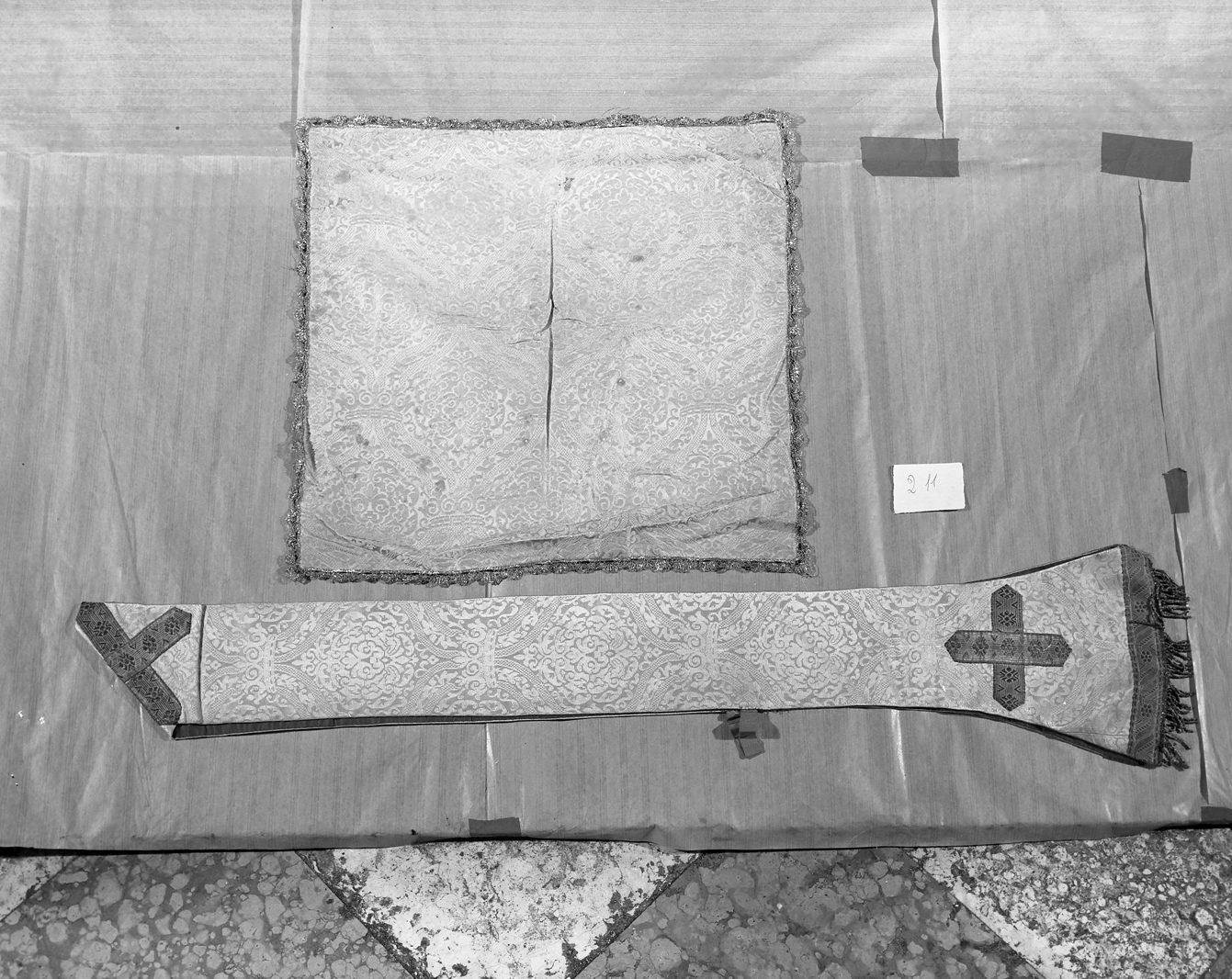 paramento liturgico, insieme - manifattura italiana (prima metà sec. XIX)