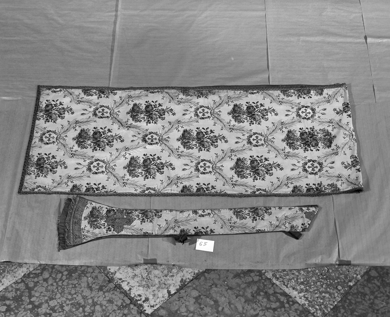 paramento liturgico, insieme - manifattura italiana (fine/inizio secc. XIX/ XX)