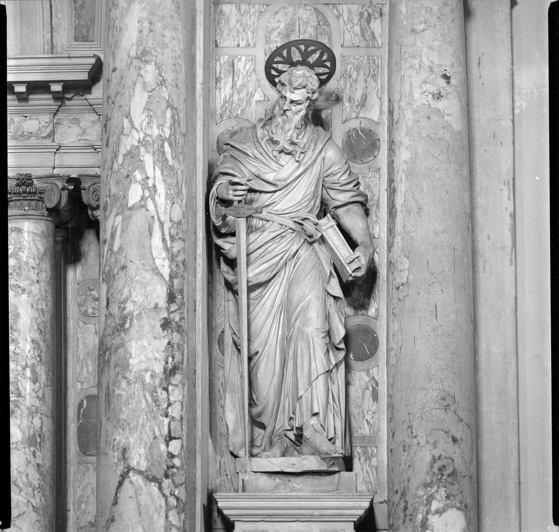 San Paolo Apostolo (statua, elemento d'insieme) - ambito veneto (prima metà sec. XVII)