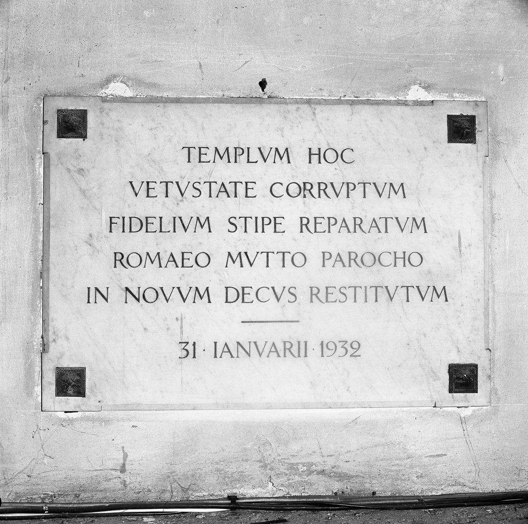 lapide commemorativa - ambito veneto (sec. XX)