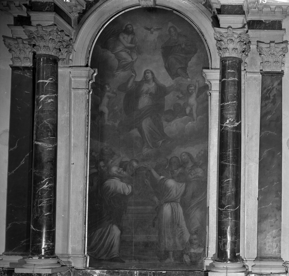 assunzione della Madonna (dipinto) di Michieli Andrea detto Vicentino (seconda metà sec. XVI)