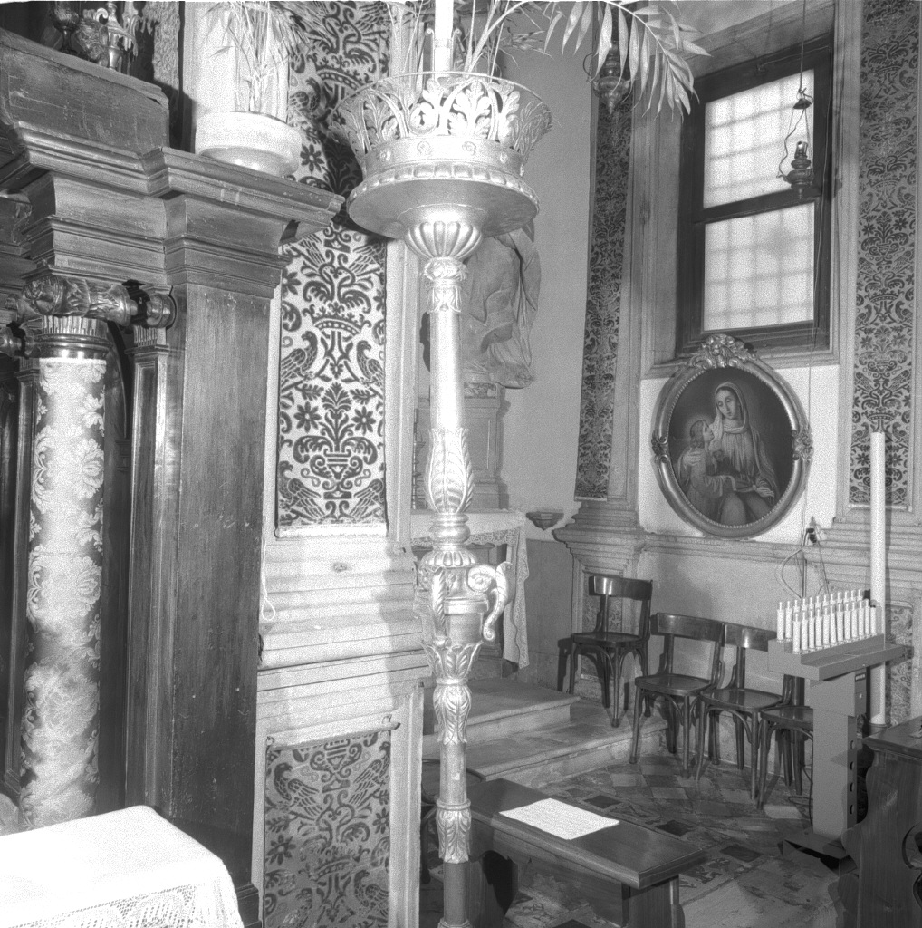 candelabro portatile - ambito veneziano (sec. XVIII)