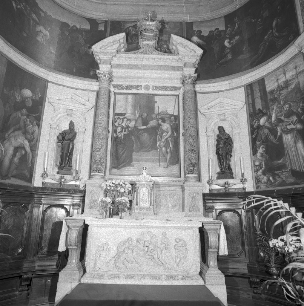 altare maggiore, insieme - ambito veneziano (sec. XVII)