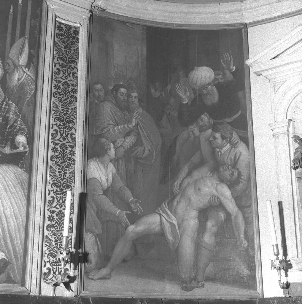 San Giovanni Crisostomo libera un indemoniato (dipinto) di Damini Pietro (sec. XVII)