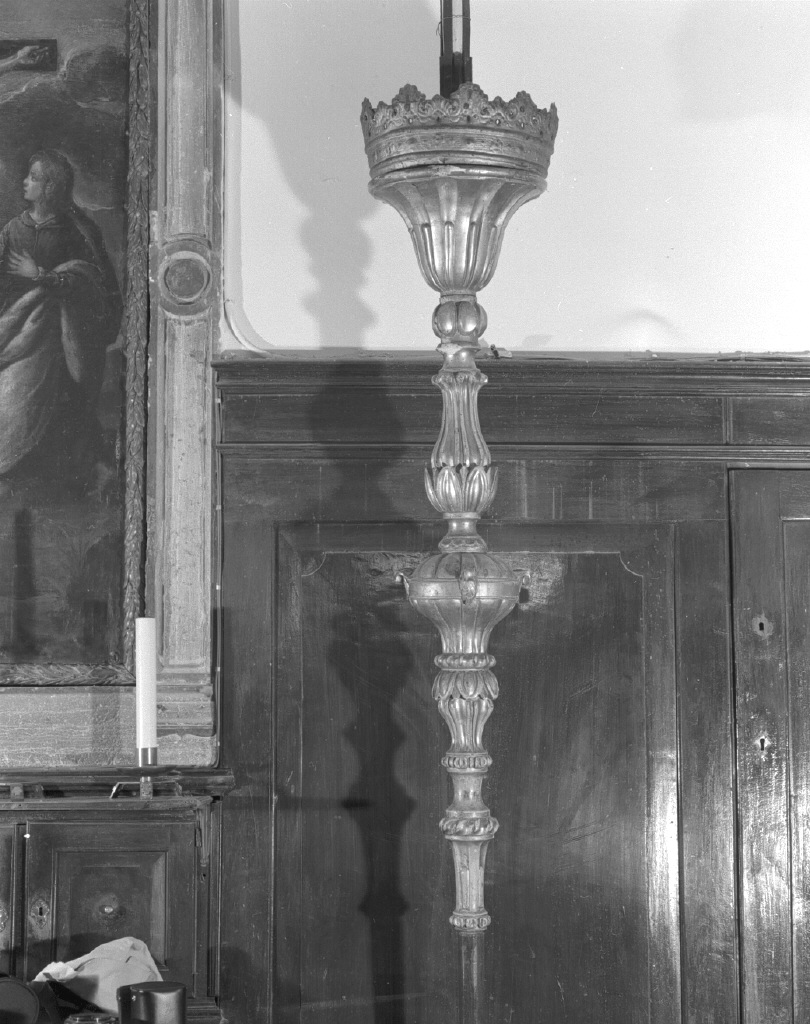 candelabro portatile - bottega veneta (secc. XVIII/ XIX)