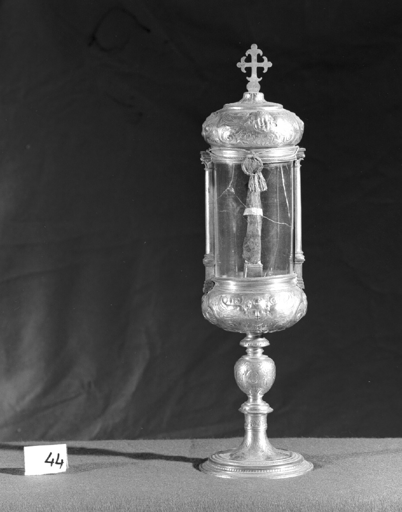 fiala di pellegrinaggio - bottega veneta (secc. XVI/ XVII)