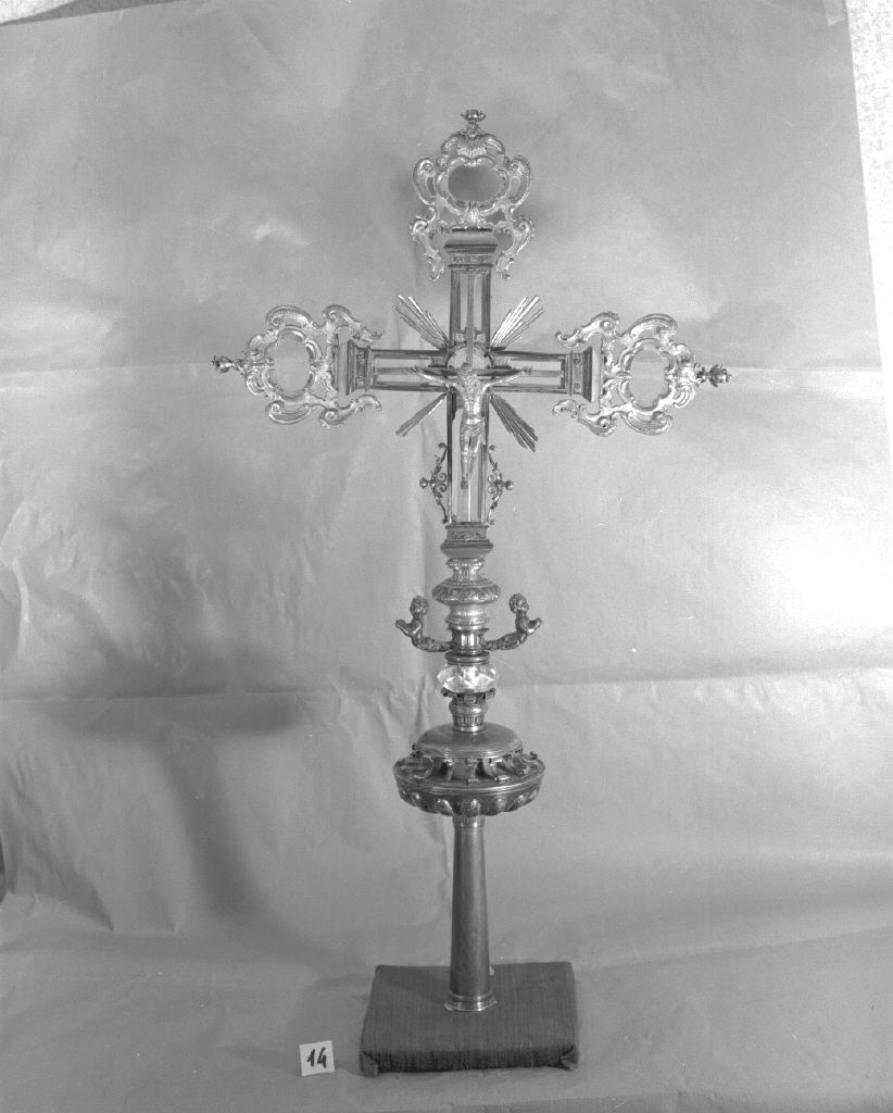 croce processionale - manifattura italiana (seconda metà sec. XVI)