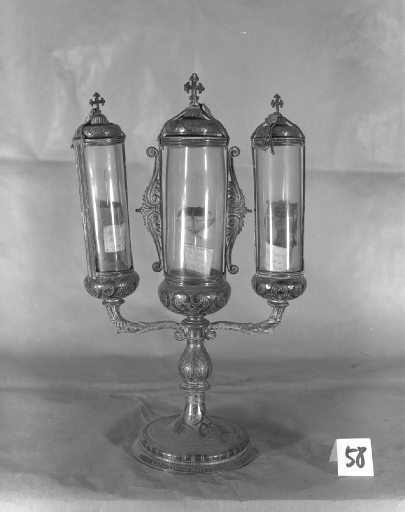 fiala di pellegrinaggio - bottega veneziana (secc. XVI/ XVII)