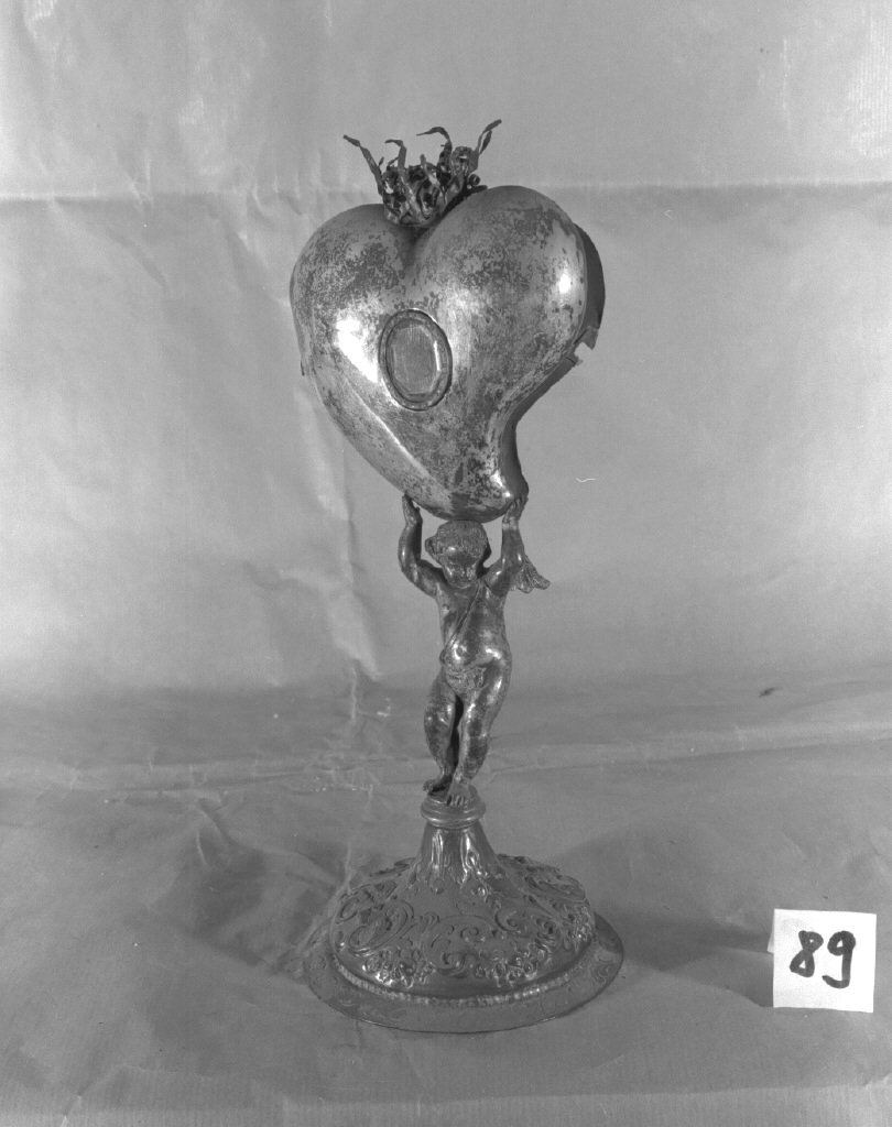 reliquiario - bottega veneziana (fine/inizio secc. XVII/ XVIII)