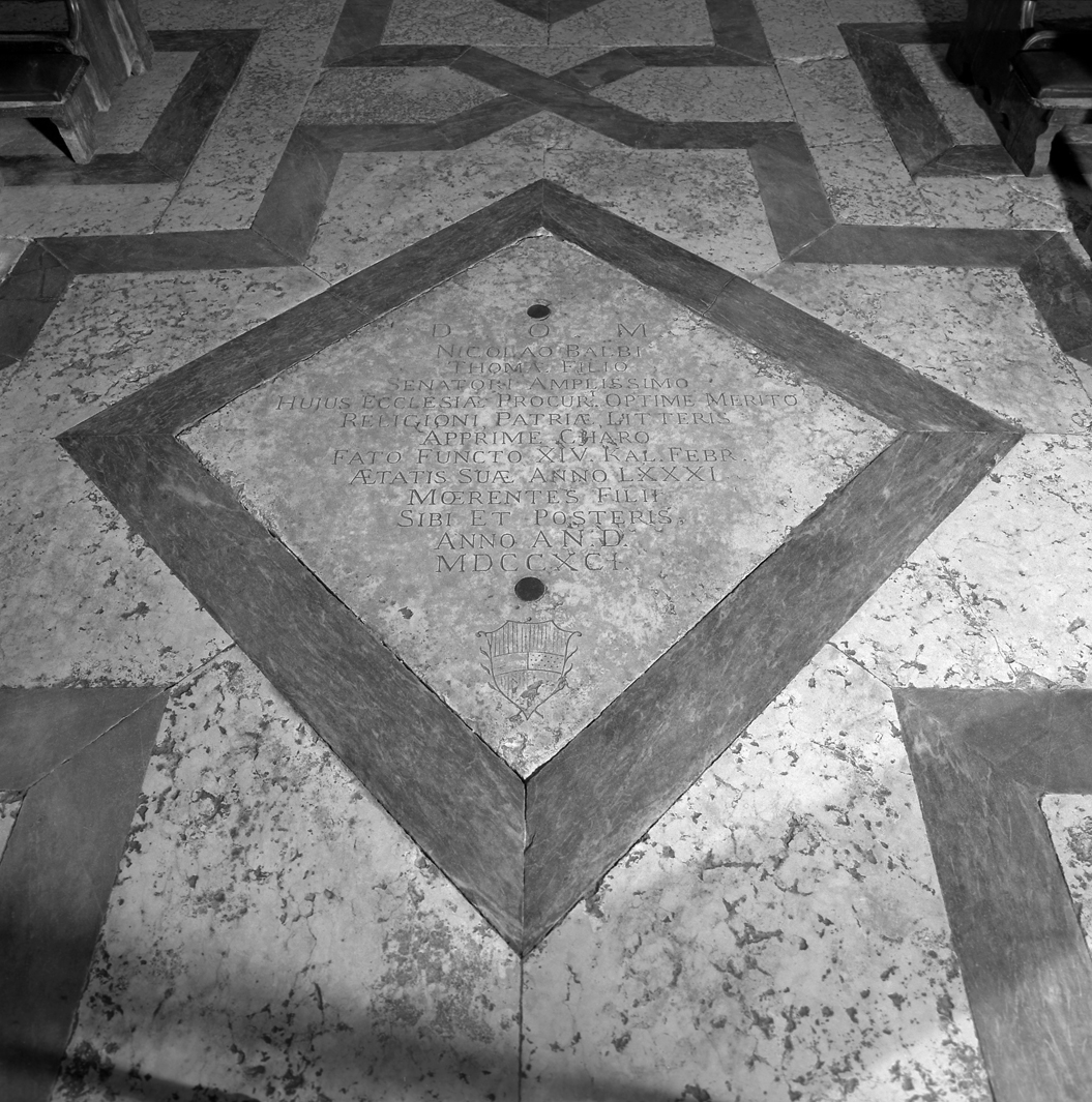 lapide tombale - ambito veneto (sec. XVIII)