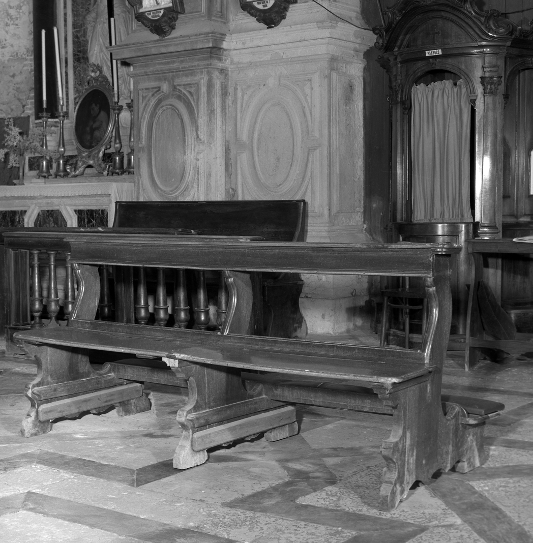 banco da chiesa - ambito veneto (prima metà sec. XVIII)