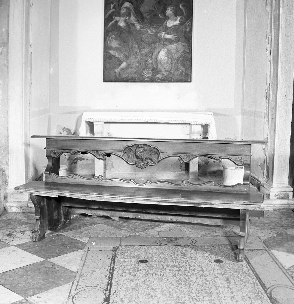 panca con inginocchiatoio - bottega veneziana (sec. XVIII)