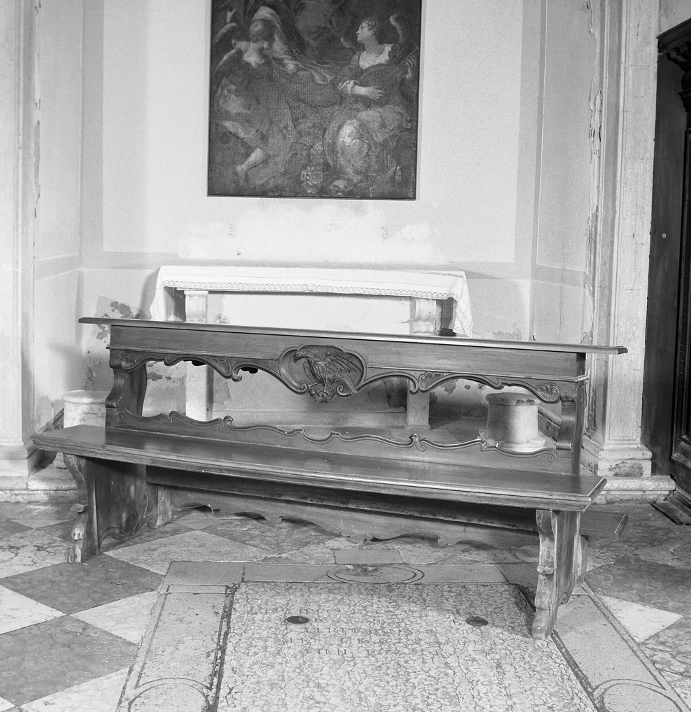 panca con inginocchiatoio - bottega veneziana (sec. XVIII)