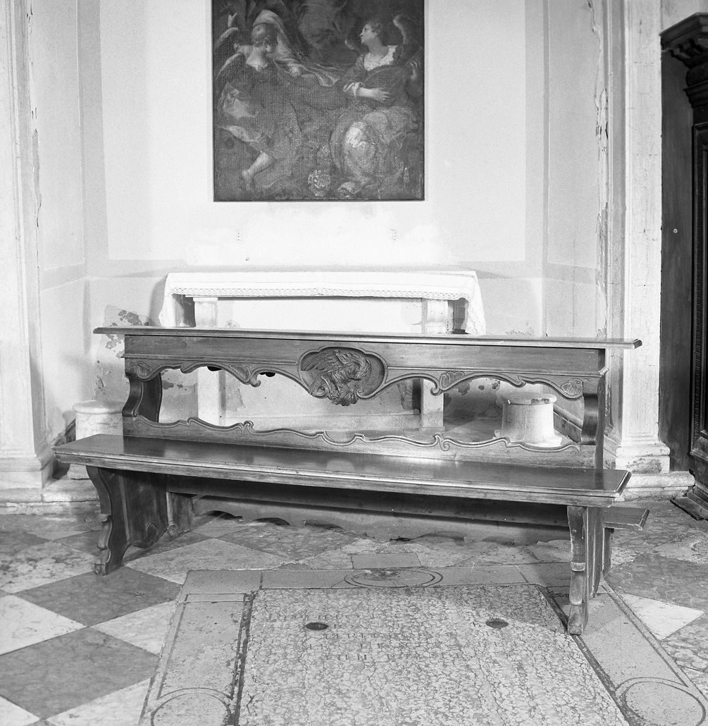panca con inginocchiatoio - bottega veneziana (sec. XVIII)