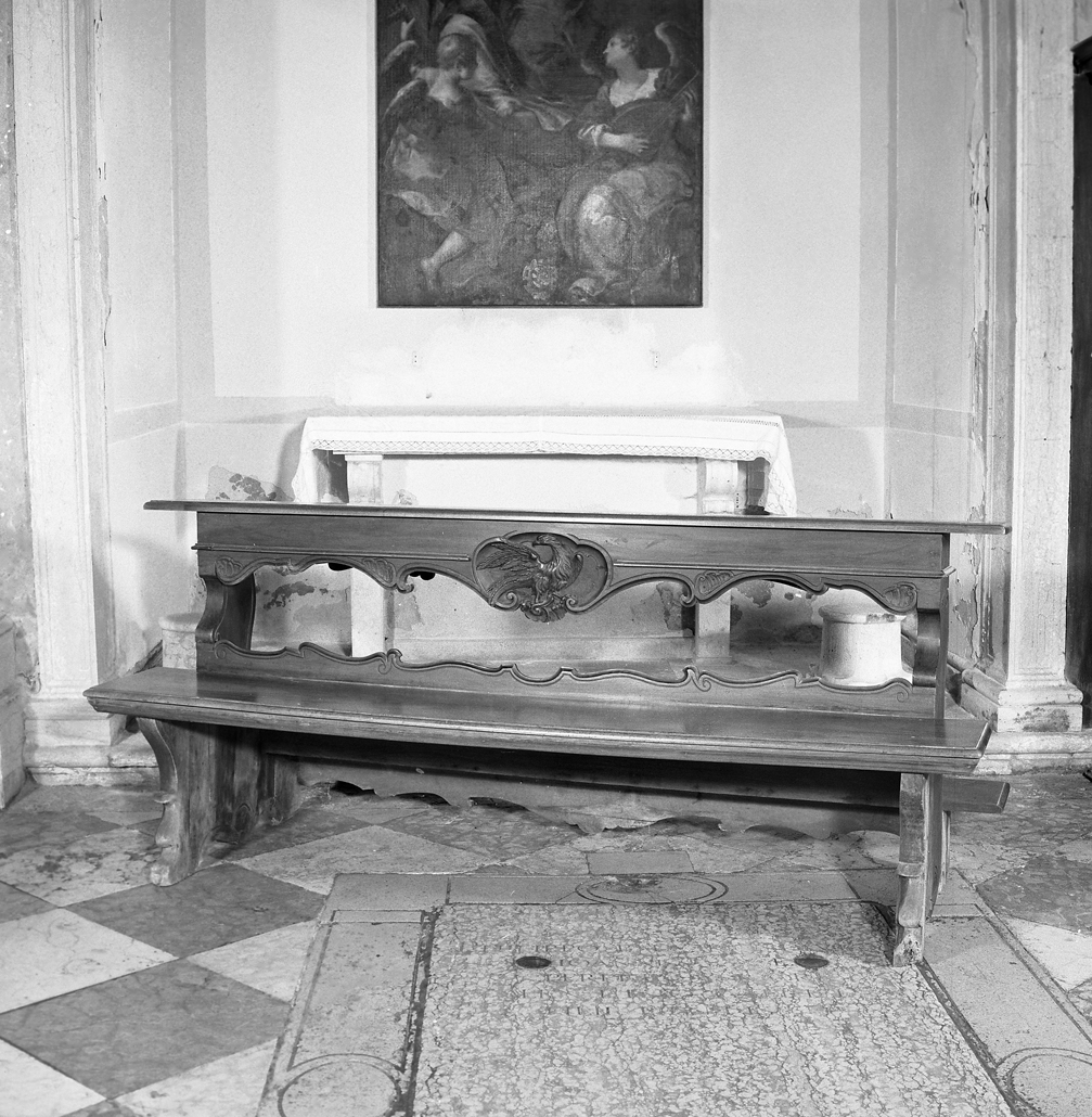 panca con inginocchiatoio - bottega veneziana (sec. XVIII)