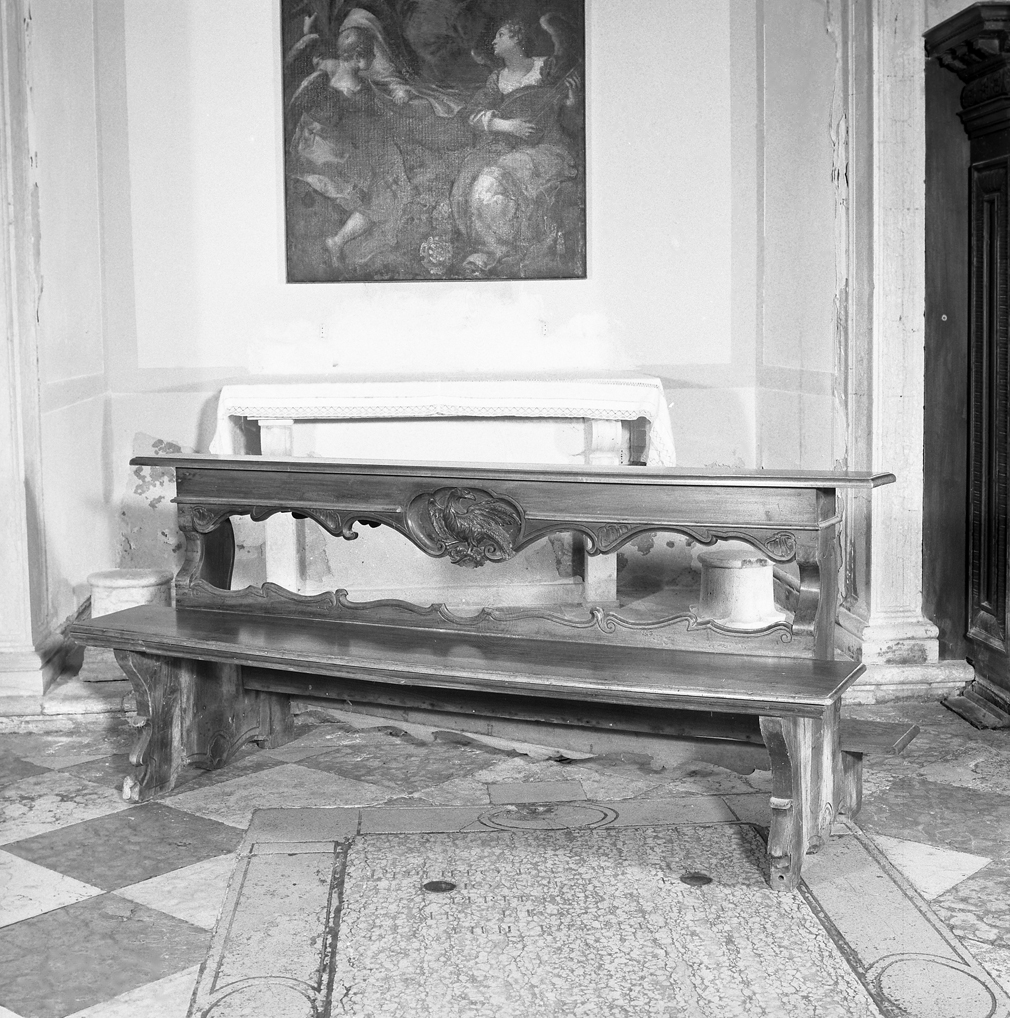 panca con inginocchiatoio - bottega veneziana (sec. XVIII)