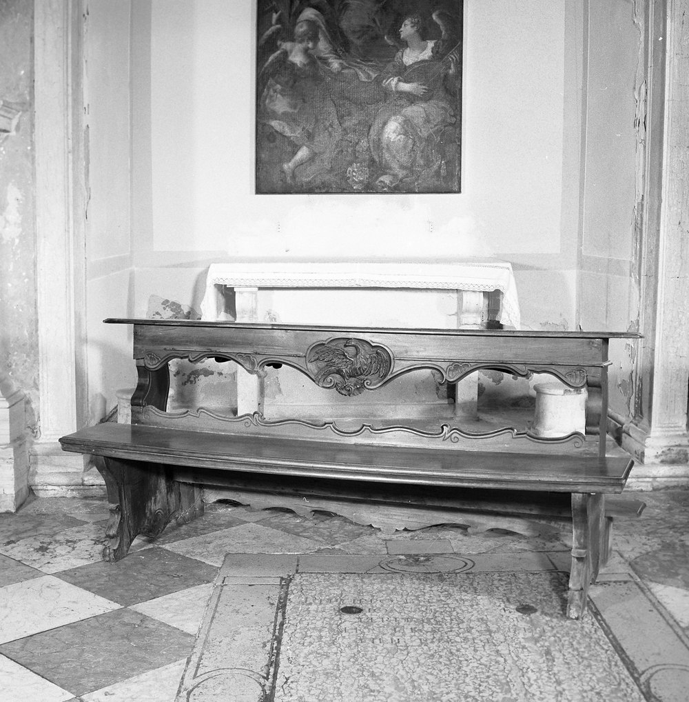 panca con inginocchiatoio - bottega veneziana (sec. XVIII)