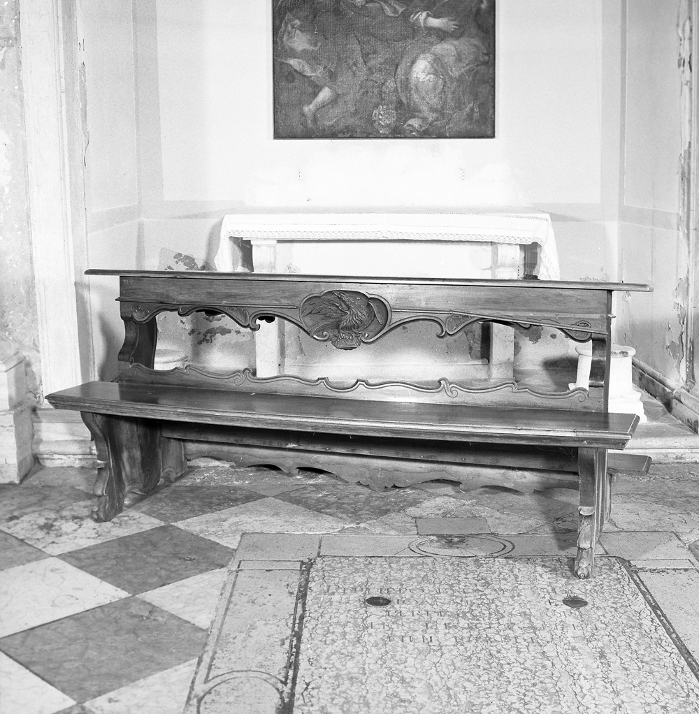 panca con inginocchiatoio - bottega veneziana (sec. XVIII)