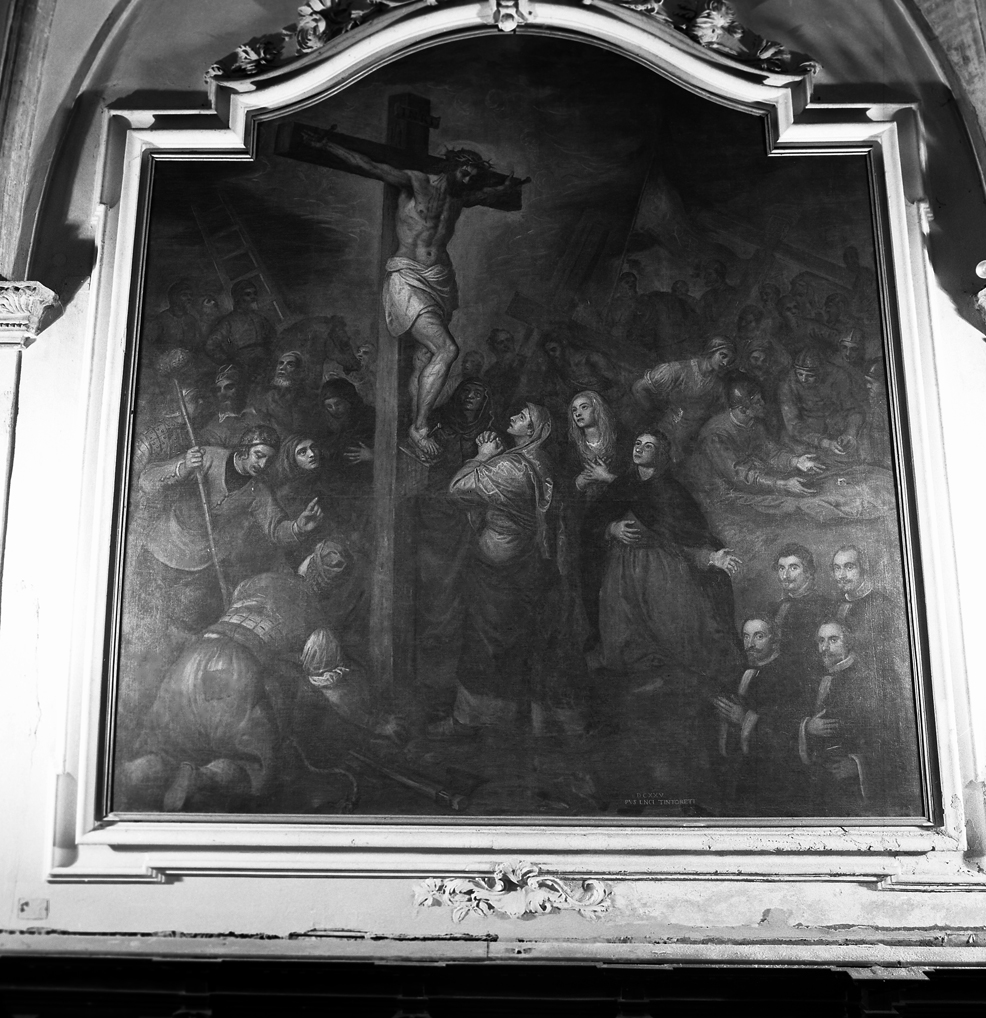 Cristo crocifisso (dipinto) di Robusti Domenico detto Domenico Tintoretto (sec. XVII)