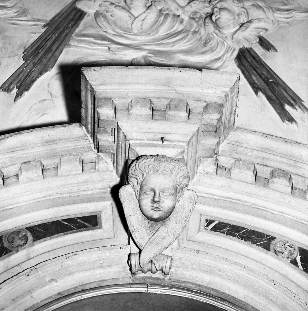 cherubino (chiave di volta) - bottega veneta (sec. XVII)