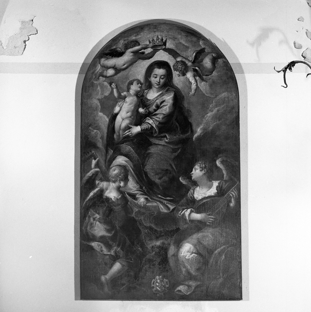 incoronazione di Maria Vergine (dipinto) di Michieli Andrea detto Vicentino (fine sec. XVI)