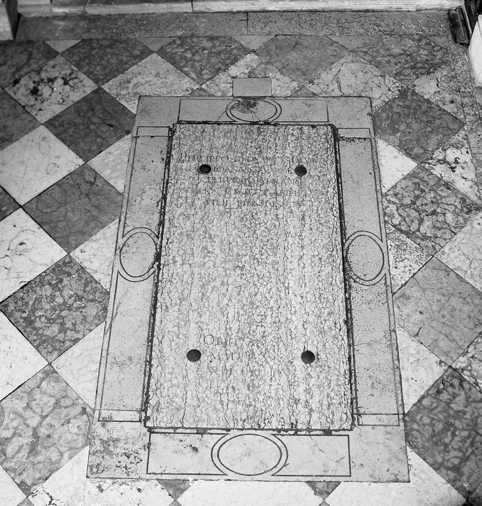 lastra tombale - ambito veneziano (sec. XVI)