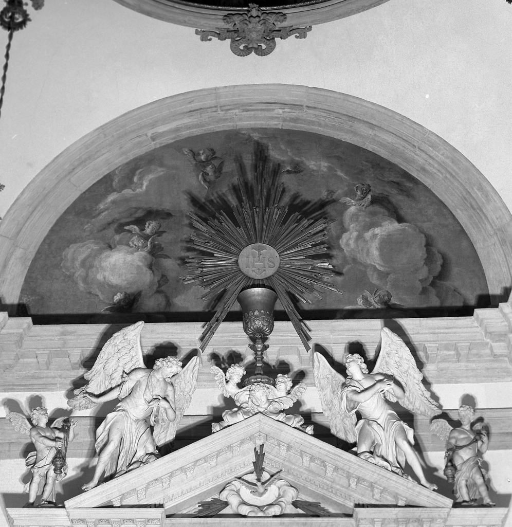 adorazione dell'Eucaristia (dipinto) di Ricci Sebastiano (sec. XVIII)