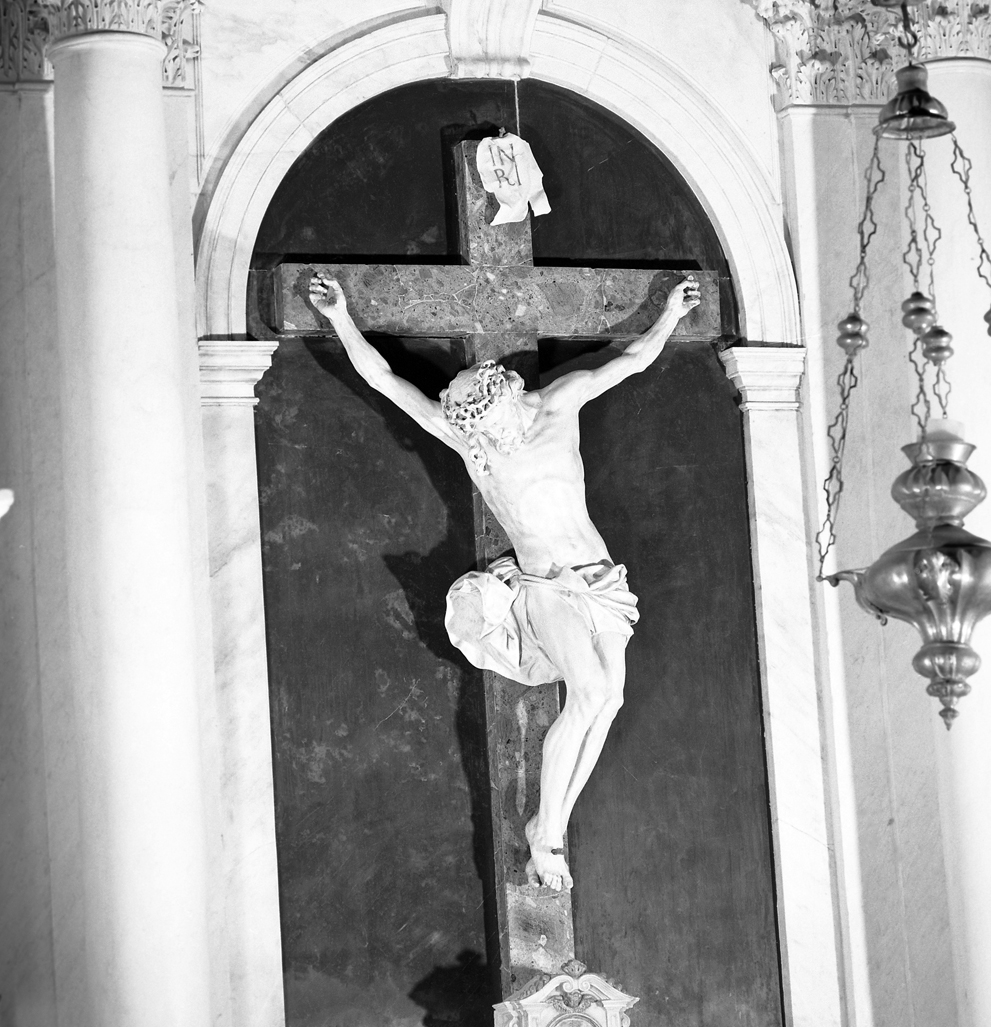 Cristo crocifisso (scultura) di Bernardi Giuseppe detto Giuseppe Torretti (sec. XVIII)