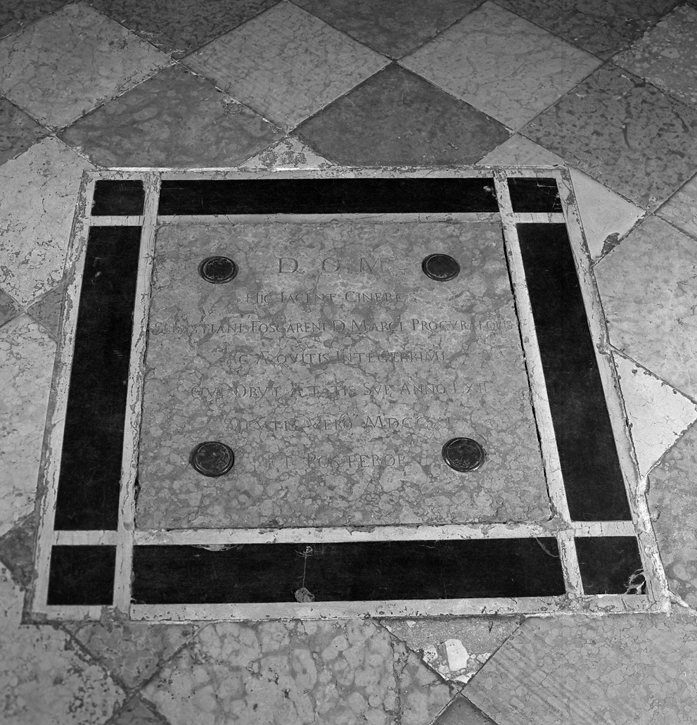 lastra tombale - bottega veneziana (sec. XVIII)