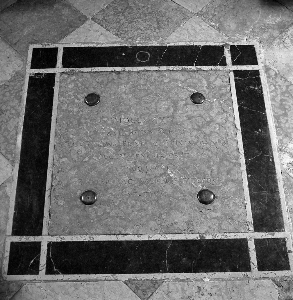 lastra tombale - bottega veneziana (sec. XVIII)