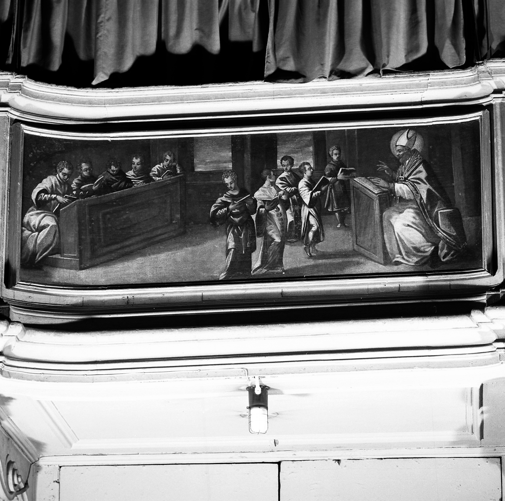 San Cassiano insegna ai chierici, San Cassiano (dipinto) di Robusti Jacopo detto Tintoretto (cerchia) (sec. XVI)