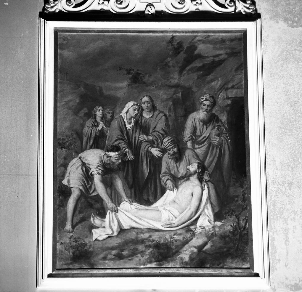 stazione XIV: Gesù deposto nel sepolcro (Via Crucis, elemento d'insieme) - bottega veneta (sec. XVI)