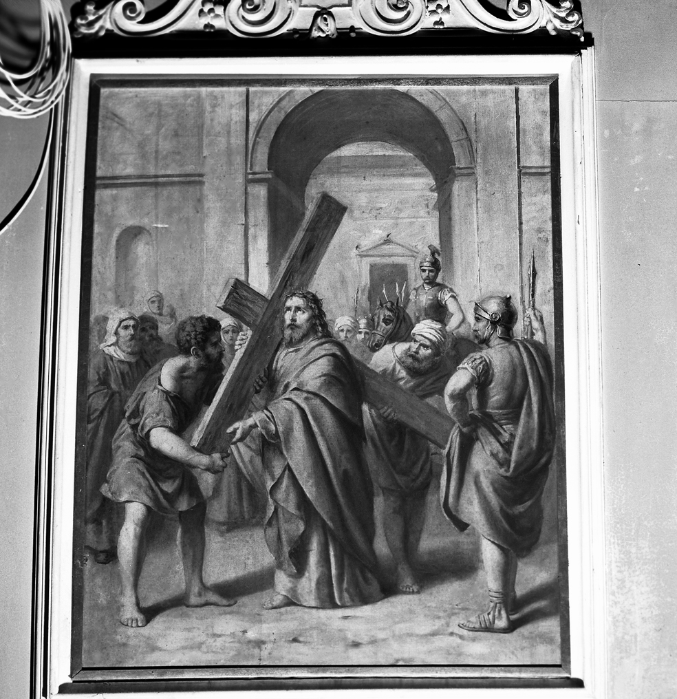stazione II: Gesù caricato della croce (Via Crucis, elemento d'insieme) - bottega veneta (sec. XVI)